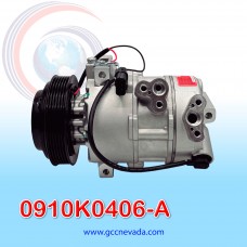 COMPRESOR HYUNDAI TUCSON AÑO 10/15 / IX35 / KIA SPORTAGE 2010 R-134-A DIESEL T/P 6PK 123MM 12V DVE16 NAS