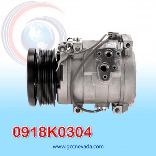 COMPRESOR TOYOTA 4RUNNER AÑO 03/09 / FJ-CRUISER 07/09 / HIACE 98/05 / TUNDRA 07/14 R-134-A T/P 7PK 125MM 12V 10S17C NEVADA ASIA