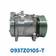 COMPRESOR 507 STD R-134-A 8 OREJAS TOMA VERTICAL O-RING 7PK 124MM 12V ASIA