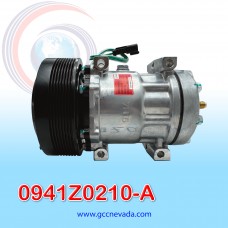 COMPRESOR 709 SD7H15 4302/4840 CATERPILLAR TOMA VERTICAL MUFFLER GK R-134-A T/P 8PK 152MM 24V NAS