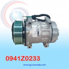 COMPRESOR 709 SANDEN FLX7 FREIGHTLINER / KENWORTH / MACK / PETERBILT / VOLVO / GM 8PK 119MM 24V R134A USA