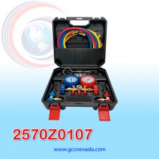 JUEGO DE MANOMETRO 72" C/VISOR  R-134A /  R-12 / R-22 / 502 (KIT 6 PZAS) NEVADA ASIA
