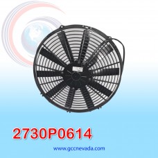 ELECTRO VENTILADOR UNIV 14" L ASPA RECTA 90 WATT 12V SPAL ITALIA