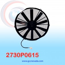 ELECTRO VENTILADOR UNIV 14" L ASPA RECTA 90 WATT 12V SPAL ITALIA