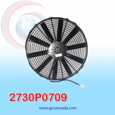 ELECTRO VENTILADOR UNIV 16" L ASPA RECTA 90 WATT 12V  SPAL ITALIA