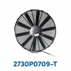 ELECTRO VENTILADOR UNIV 16" L ASPA RECTA 90 WATT 12V  SPAL ITALIA