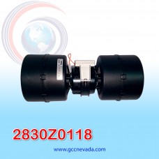 BLOWER MOTOR (RA4VCV) UNIV 2 EJES 24V C/CARACOL / RESISTENCIA CCW GIRO IZQUIERDO SPAL ITALIA