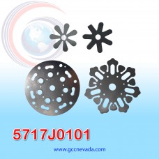 FLAPPERS P/COMPRESOR RENAULT LOGAN / MEGANE / CLIO 7 PISTONES I (KIT) NEVADA ASIA